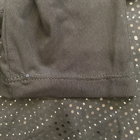 Tanjay Black Sheer With Silver Tone Embellishments - Picture 9 of 13